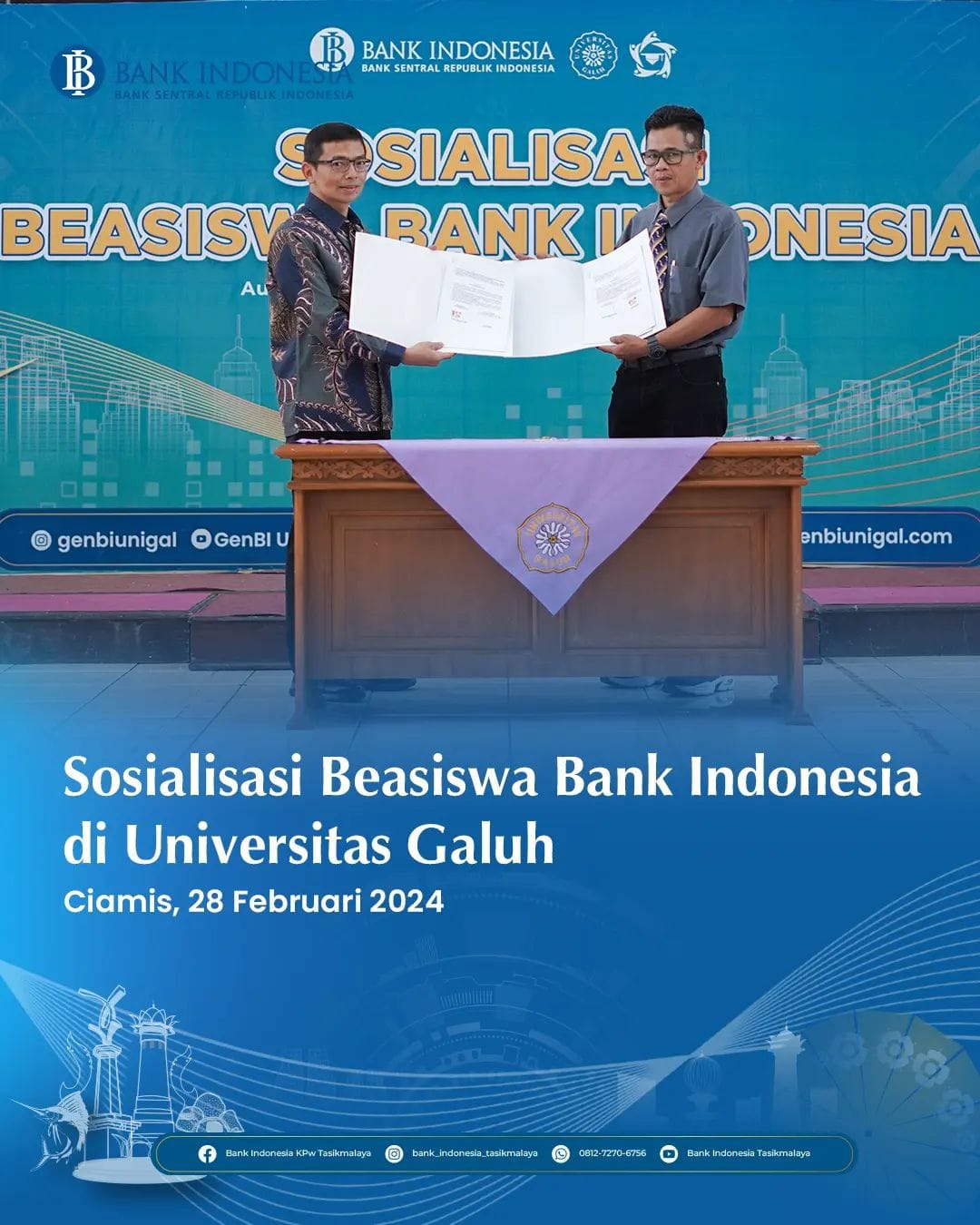 Sosialisasi Beasiswa Bank Indonesia Tahun 2024