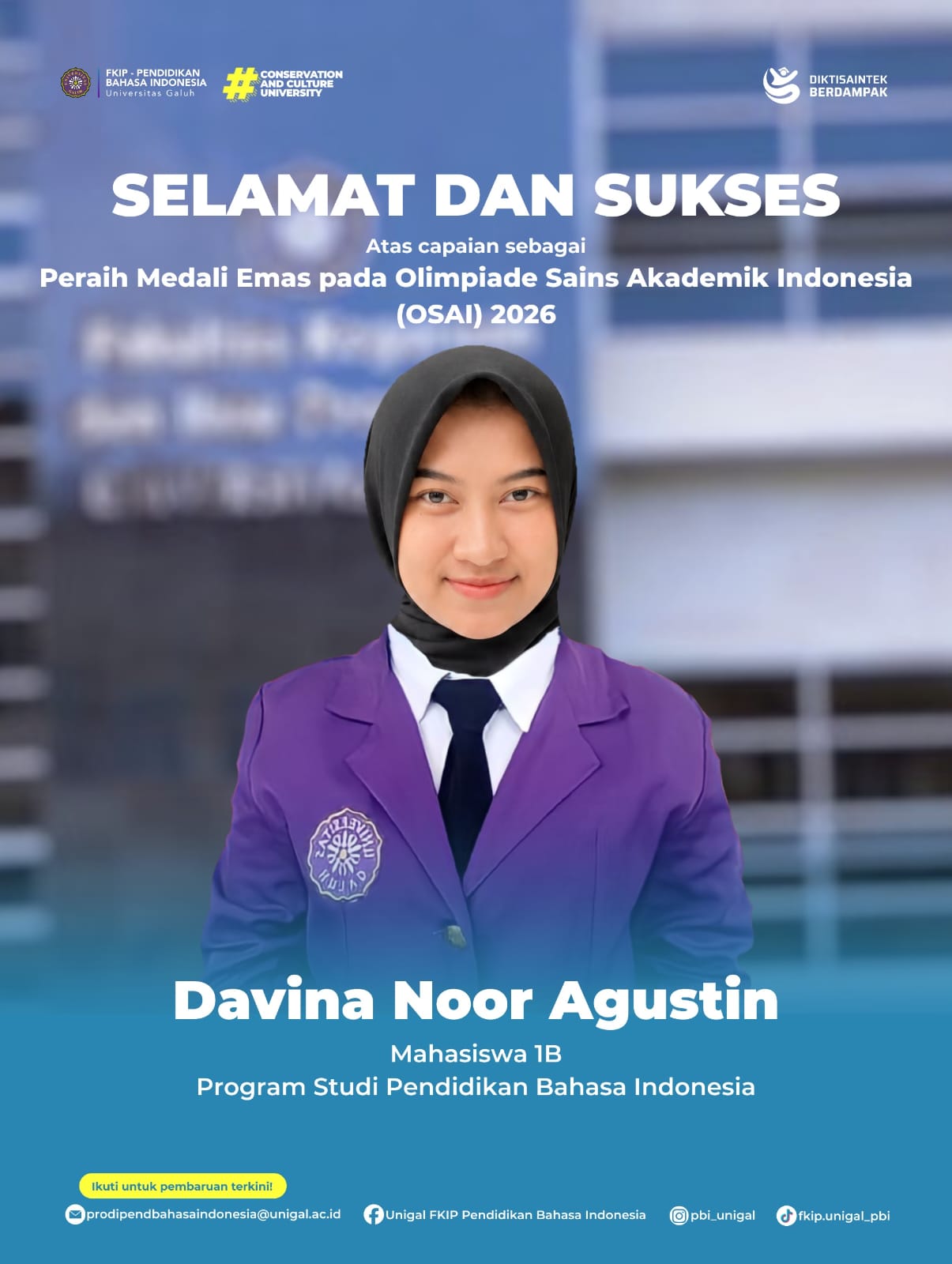 Medali Emas Olimpiade Sains Akademik Indonesia (OSAI) 2026